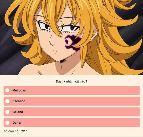 Chọn đáp án đúng