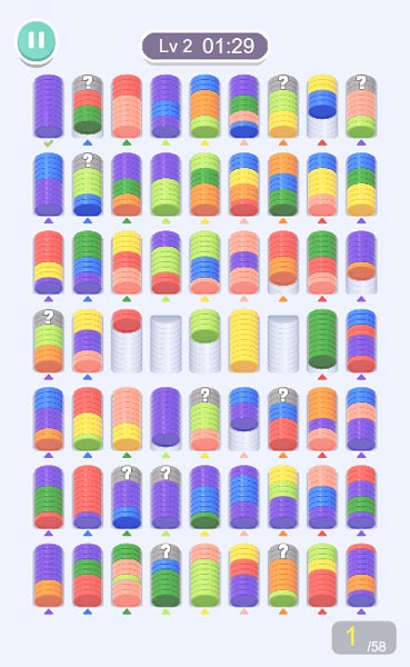 Cố gắng hoàn thành level thử thách Phân loại tiền xu sớm nhất có thể