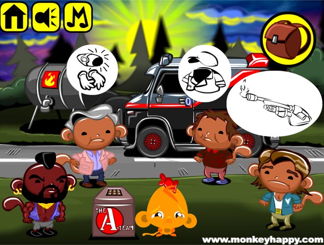 Đáp ứng yêu cầu của các chú khỉ để vượt qua màn chơi.