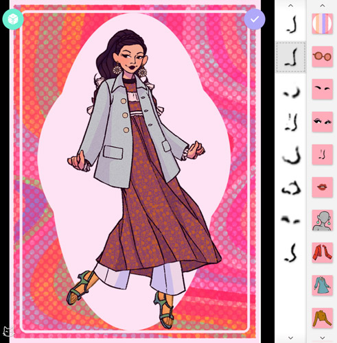 Game có thể điều chỉnh rất nhiều các chi tiết trên khuân mặt như mũi, môi, ...