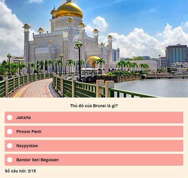 Chọn đáp án đúng