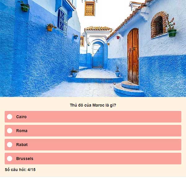 Chọn đáp án đúng