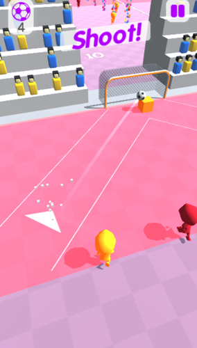 Điều khiển bóng tới khung thành.