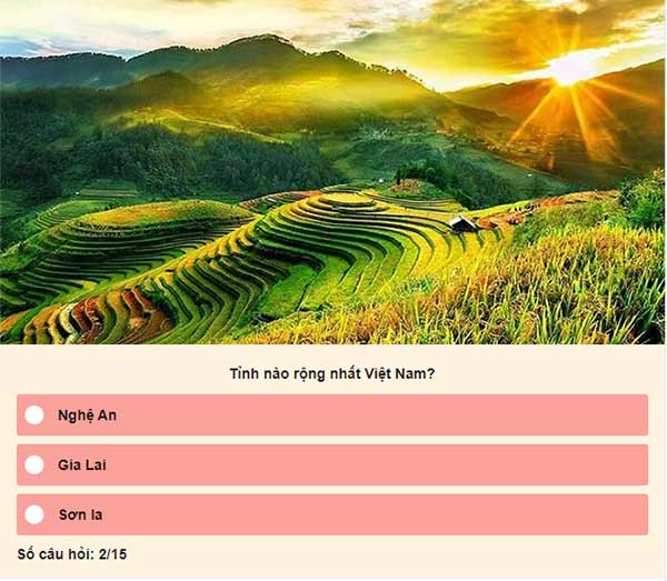 Chọn đáp án đúng