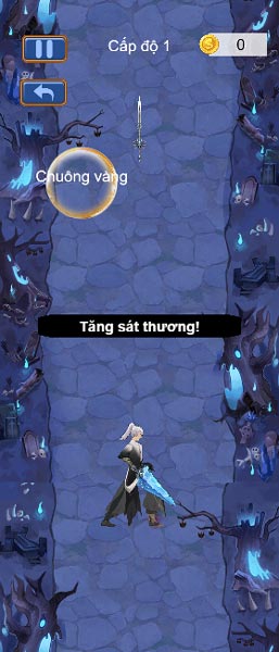 Di chuyển và thu thập các loại vật phẩm tăng sức mạnh