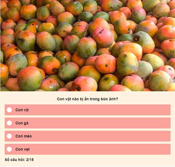 Chọn đáp án đúng