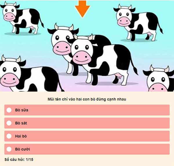 Chọn đáp án đúng