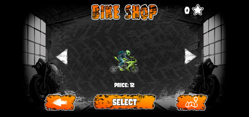 Vượt qua các màn chơi và đạt số sao để mua những xe đẹp khác nhé.