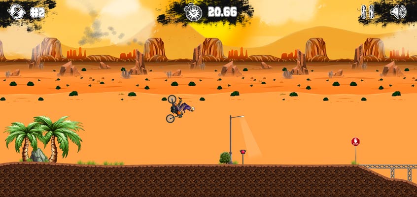 Thực hiện các pha lộn vòng xe để nhận được trừ thời gian màn chơi.