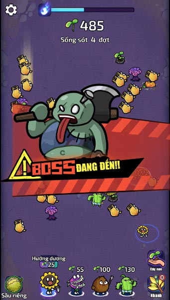 Chiến đấu chống lại trùm Boss Zombie