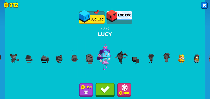 Có rất nhiều skin cho bạn sở hữu.