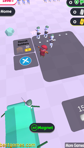 Chiêu mộ quân lính để chiến đấu.