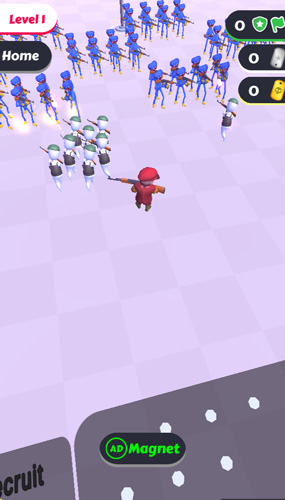 Tấn công quái vật, đánh bại chúng để nhận được tiền từ chúng.