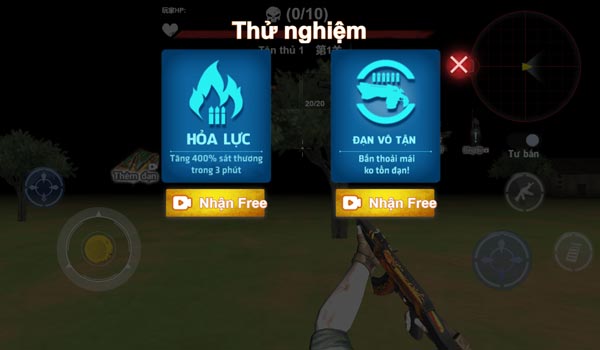 Nhận Buff tăng sức mạnh đầu trận đấu