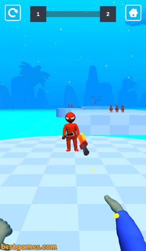 Bạn phi dao để đánh bại kẻ thù.