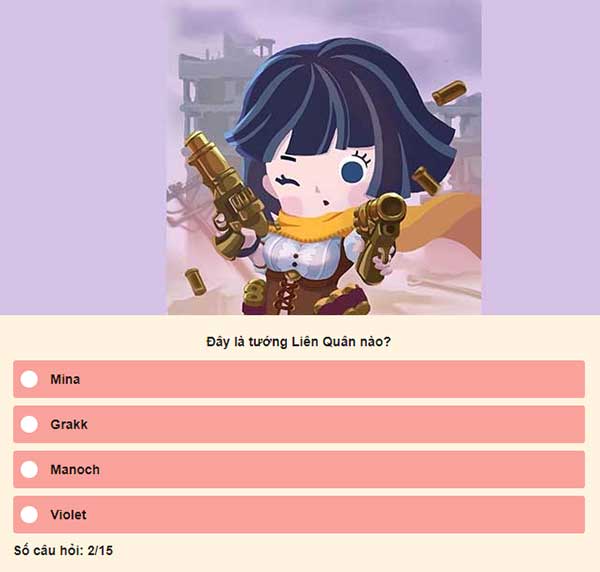 Chọn đáp án đúng