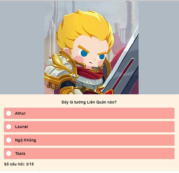 Chọn đáp án đúng