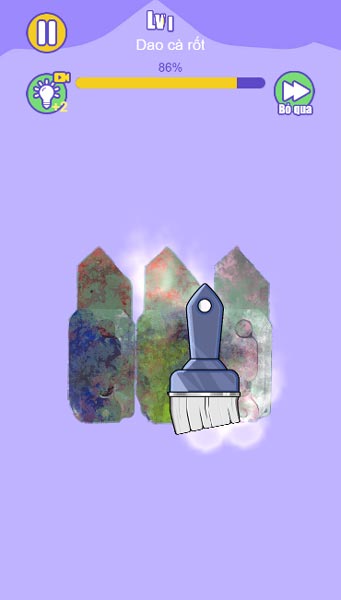 Lần lượt làm sạch các đồ vật theo từng bước