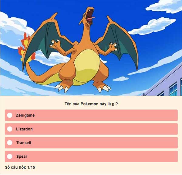 Chọn đáp án đúng