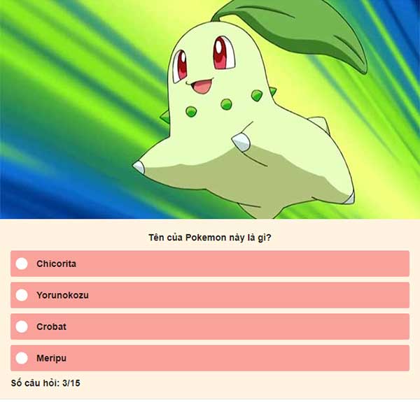 Chọn đáp án đúng