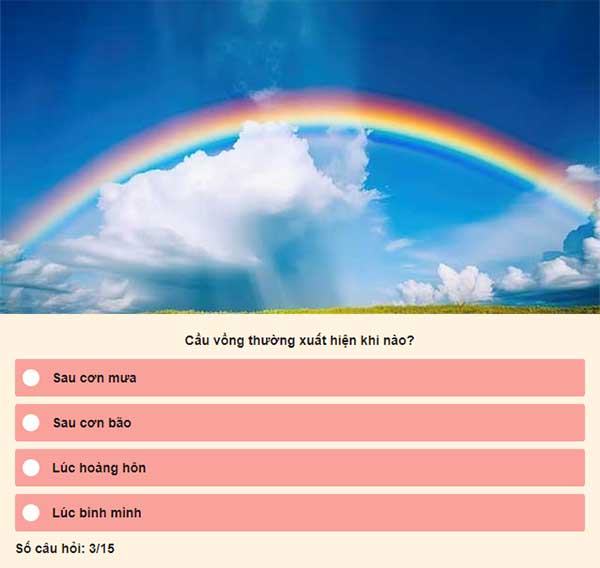 Chọn đáp án đúng