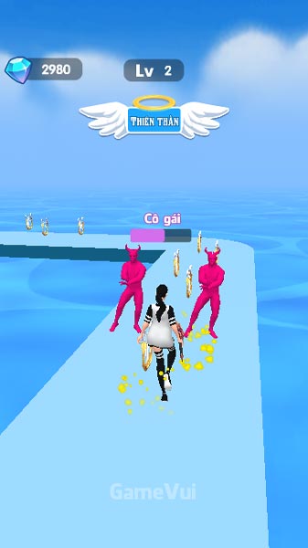 Điều khiển nhân vật di chuyển và thu thập vật phẩm