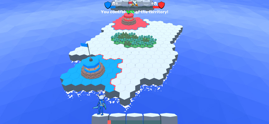 Sử dụng quân đội của bạn để đánh bại căn cứ địch.