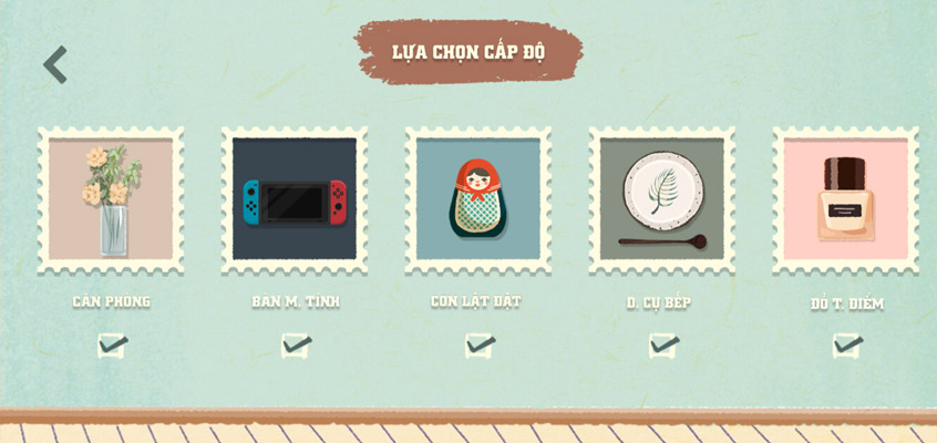 Game có rất nhiều màn chơi khác nhau.