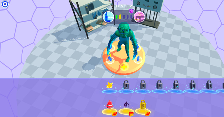 Lựa chọn hình dạng và kỹ năng chiến đấu.