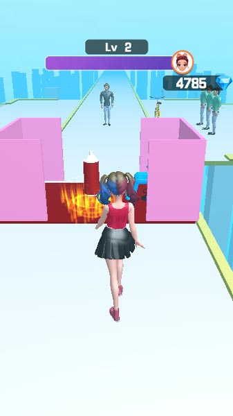 Đến phần trang điểm bằng cách tô son môi hoặc nhuộm tóc