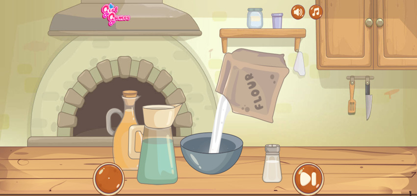 Pha bột bánh với tỷ lệ chuẩn.