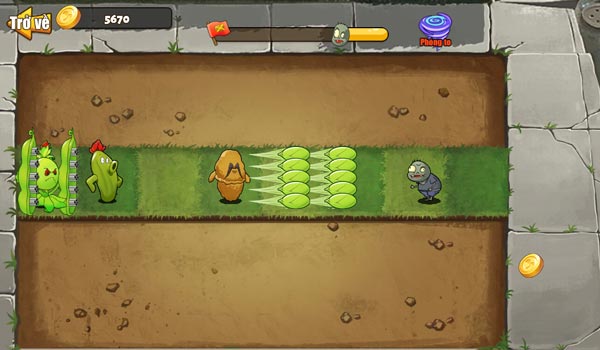 Đặt các loại cây vào khu vườn để phòng thủ