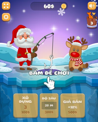 Chơi game Câu cá Giáng sinh - GameVui