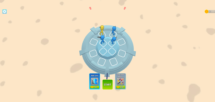 Dùng lượng vàng nhận được để nâng cấp tháp và mua thêm chiến binh.