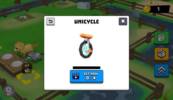 Xem video QC để mở khóa những phụ kiện Skin đẹp mắt