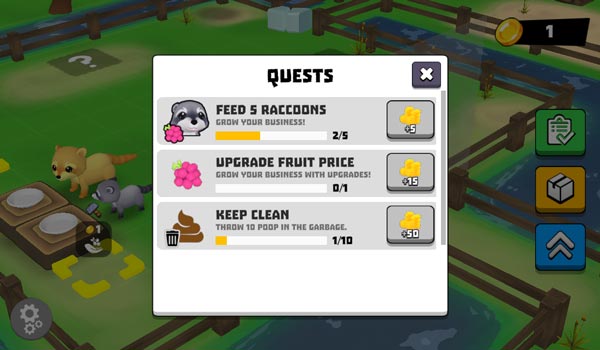 Hoàn thành nhiệm vụ Quest để nhận thêm xu vàng