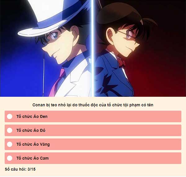 Chọn đáp án đúng