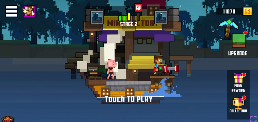 Chơi game Minecraft cướp biển vs quái vật - GameVui.vn