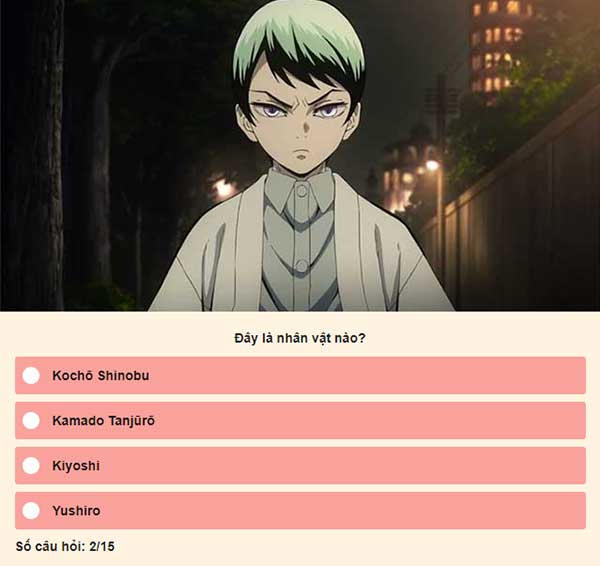 Chọn đáp án đúng