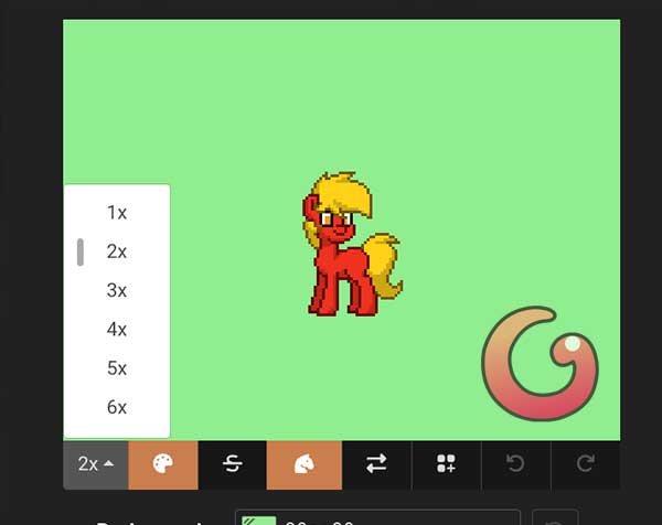 Màn hình hiển thị Pony xem trước các chỉnh sửa