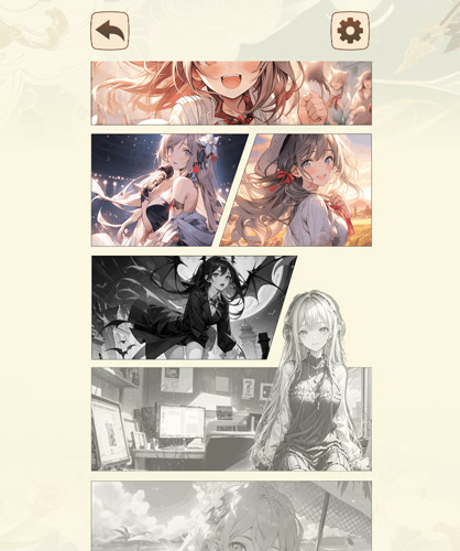 Có nhiều màn chơi với các cô gái Anime vô cùng xinh đẹp.