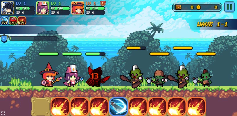 Ghép các hình phía dưới để dùng kỹ năng.