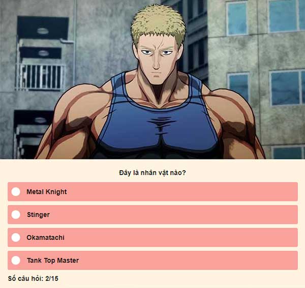 Chọn đáp án đúng