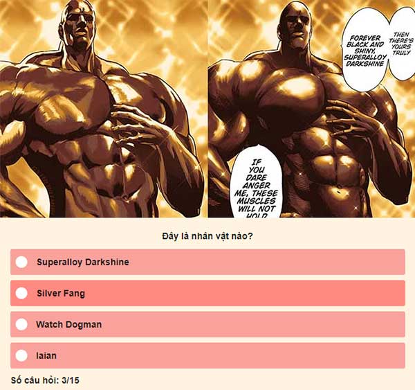 Chọn đáp án đúng