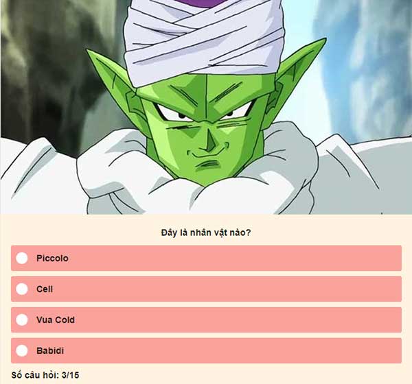 Chọn đáp án đúng