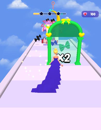 Điều khiển cô nàng hotgirl di chuyển