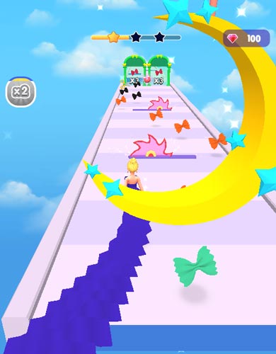 Thu thập tất cả những vật phẩm thời trang để tăng số điểm