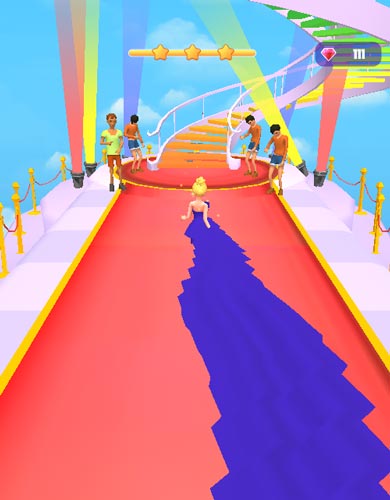 Trở về đích và nhận combo thưởng hấp dẫn tương ứng với độ dài của váy thời trang khiêu vũ