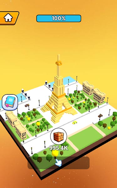 Sử dụng các khối Minecraft thu thập được để xây dựng những công trình