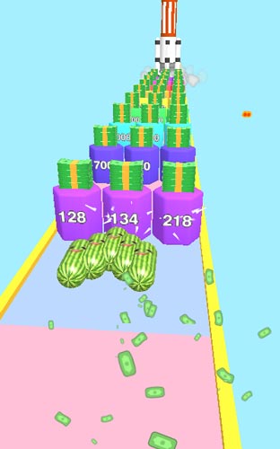 Hủy diệt thật nhiều mục tiêu ở phía sau vạch đích để nhận thưởng